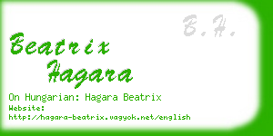 beatrix hagara business card